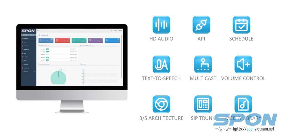 Giới thiệu Hệ thống liên lạc nội bộ IP PA mạnh mẽ của SPON! Giới thiệu Hệ thống liên lạc nội bộ IP PA mạnh mẽ của SPON!