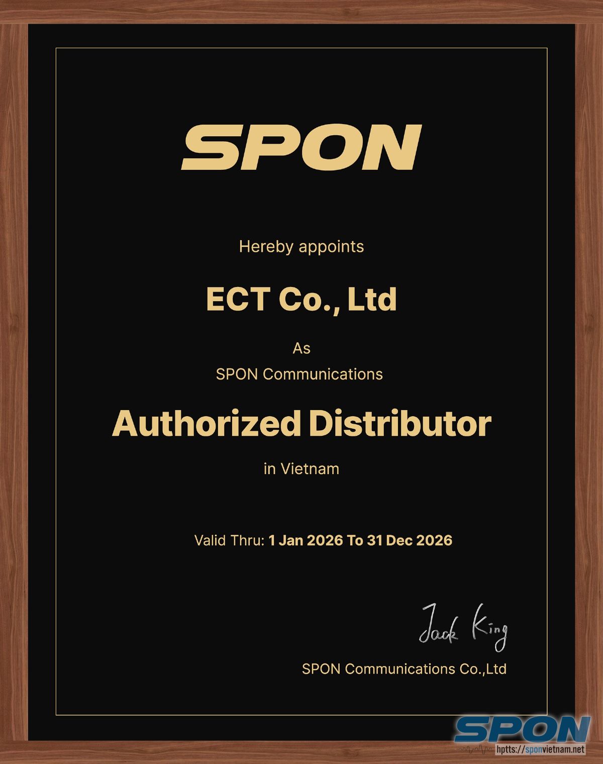 SPON certificate-ECT-2026 SPON certificate-ECT-2026