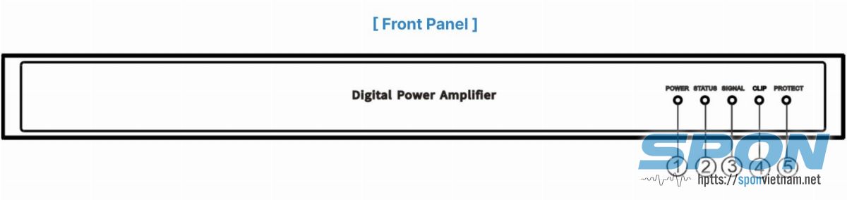 Mặt trước Amply NAC-4100 Mặt trước Amply NAC-4100