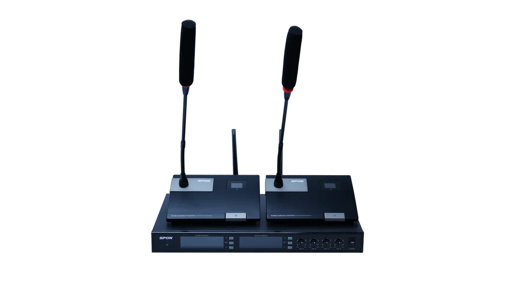 Bộ 4 Micro không dây UHF để bàn SPON LCS-2338Z