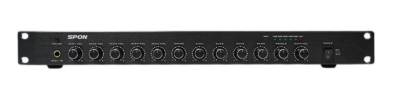 Mixer 8 kênh hỗ trợ ngõ vào ưu tiên SPON NAC-5001