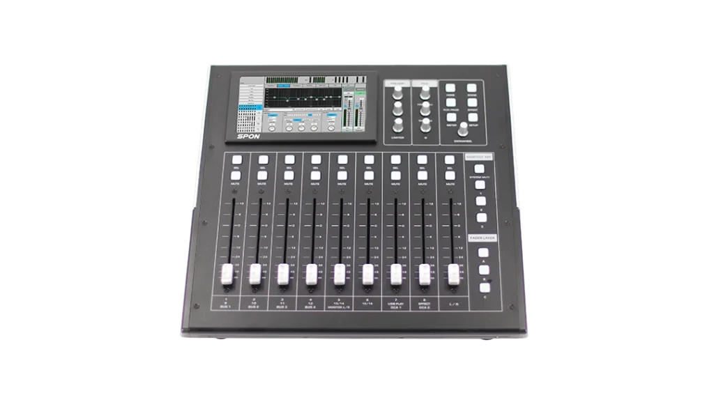 Mixer kỹ thuật số 16 kênh màn hình cảm ứng SPON SAP-F1608S